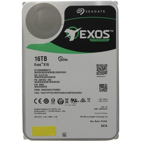 Жесткий диск Seagate Exos X16 16 ТБ (ST16000NM001G)