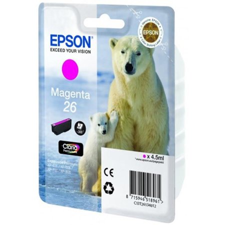 Картридж струйный Epson XP600/700/800 C13T26134012 пурпурный  оригинальный