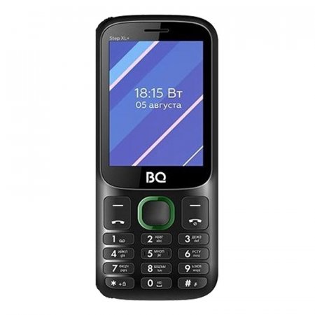 Мобильный телефон BQ 2820 Step XL+ черный/зеленый