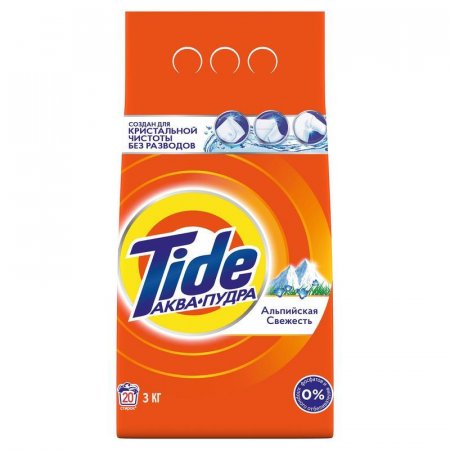 Стиральный порошок Tide для цветного и белого белья (отдушки в ассортименте, 3 кг)