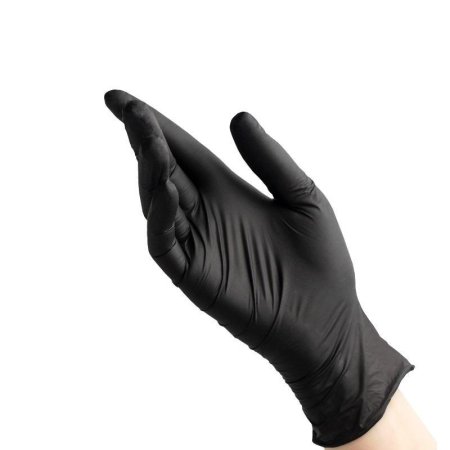 Перчатки медицинские смотровые нитриловые Benovy нестерильные  неопудренные черные размер M (100 штук в упаковке)