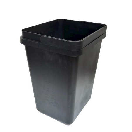 Ведро для мусора 11 л пластик черное (24х21х33 см)