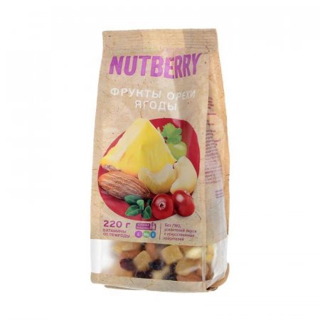 Смесь орехов и сухофруктов Nutberry  220 г
