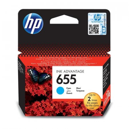 Картридж HP 655 CZ110AE голубой