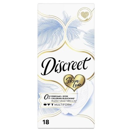 Прокладки женские ежедневные Discreet Multiform Skin Love (18 штук в  упаковке)