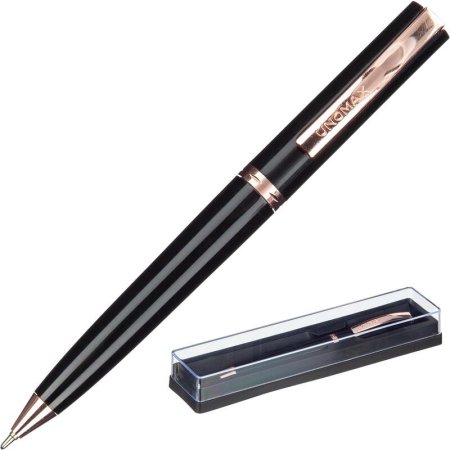 Ручка шариковая автоматическая Unomax Estella цвет чернил синий цвет  корпуса черный