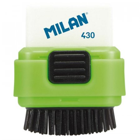 Набор ластик каучуковый и пластиковый чехол Milan прямоугольный 28x28x13  мм (2 ластика в наборе)