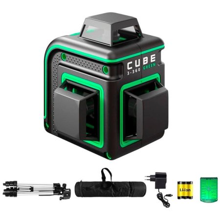 Уровень лазерный ADA CUBE 3-360 GREEN Professional Edition (А00573)