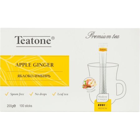 Чай имбирный Teatone Apple Ginger 100 стиков