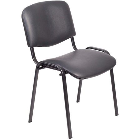 Стул офисный Easy Chair Rio Изо черный (искусственная кожа, металл  черный)