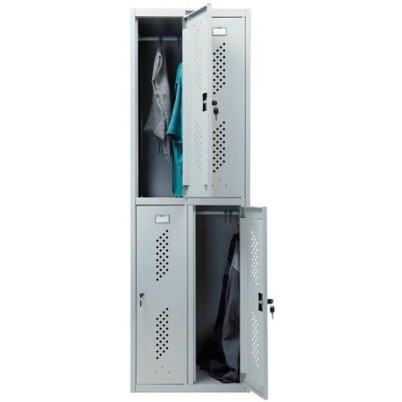 Шкаф для одежды металлический Практик Стандарт LS-22 4 отделения