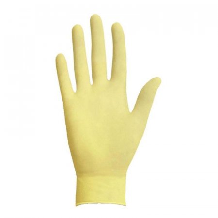 Перчатки медицинские смотровые латексные S&C DL 202 нестерильные неопудренные желтые размер XL (90 штук в упаковке)