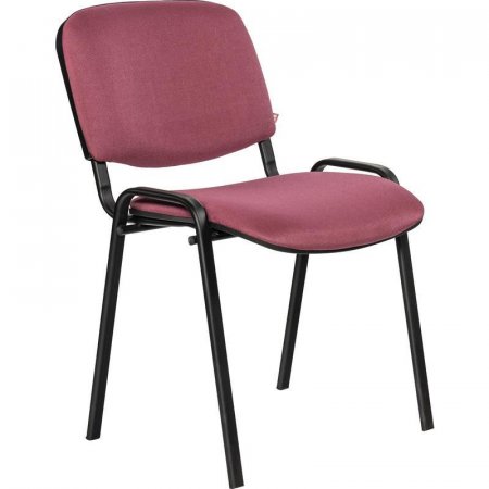 Стул офисный Easy Chair Rio Изо бордовый (ткань, металл черный)