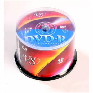 Диск DVD-R VS 4.7 Gb 16x (50 штук в упаковке)