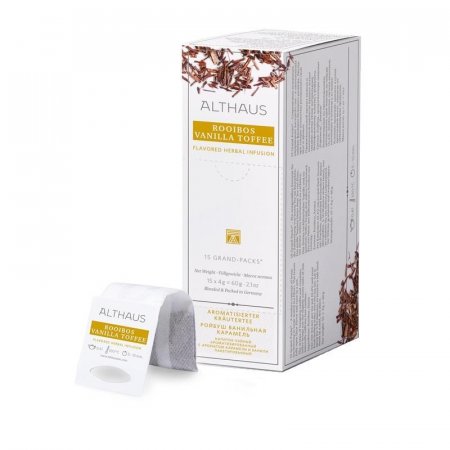 Чай Althaus Grand Pack Rooibos Vanilla Toffee травяной 15 пакетиков