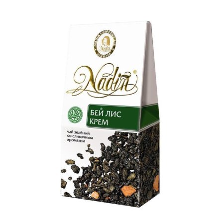 Чай подарочный Nadin листовой зеленый сливочный ликер 50 г