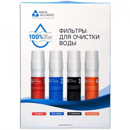 Комплект фильтров AEL Aquaаlliance для пурифайера марки AEL (4 штуки)