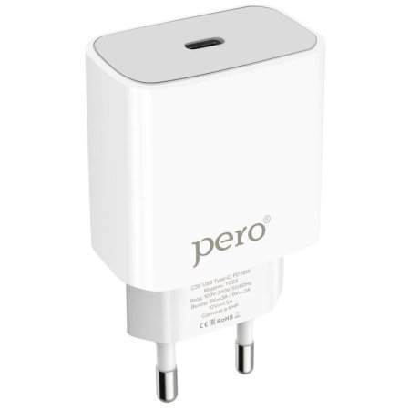 Зарядное устройство Pero TC03 USB Type-C 18 Вт (4603768350736)
