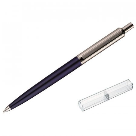 Ручка шариковая Diplomat Equipment blue цвет чернил синий цвет корпуса синий/серебристый (артикул производителя D10542991)