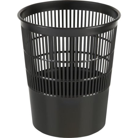 Корзина для мусора Luscan 14 л пластик черная (26х30 см)
