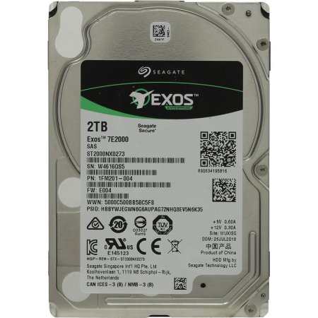 Жесткий диск Seagate Exos 7E2000 2 ТБ (ST2000NX0273)