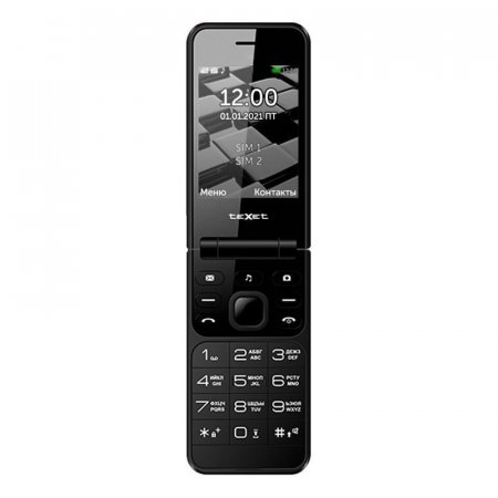Мобильный телефон teXet TM-405 черный