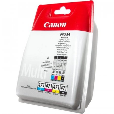 Картридж струйный Canon CLI-471 BK/C/M/Y (0401C004)