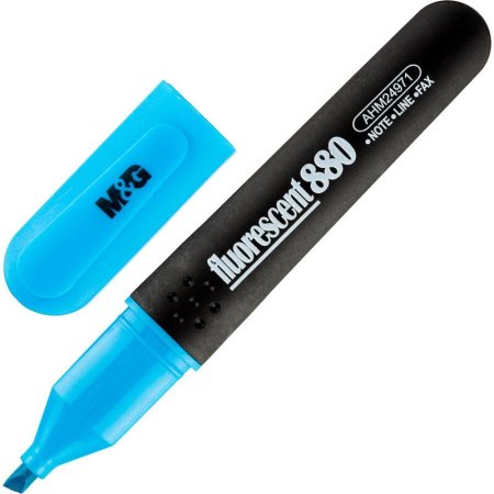 Текстовыделитель M&G голубой (толщина линии 1-3 мм)