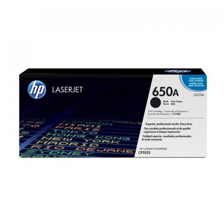 Картридж HP 650A CE270A черный