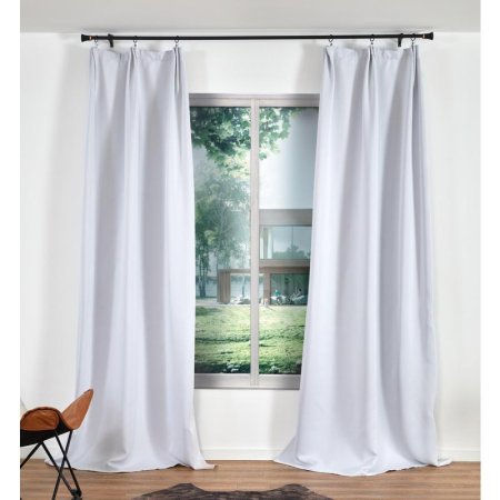 Комплект штор Casa Conforte Блэкаут (2 портьеры 150х270 см) светло-серый