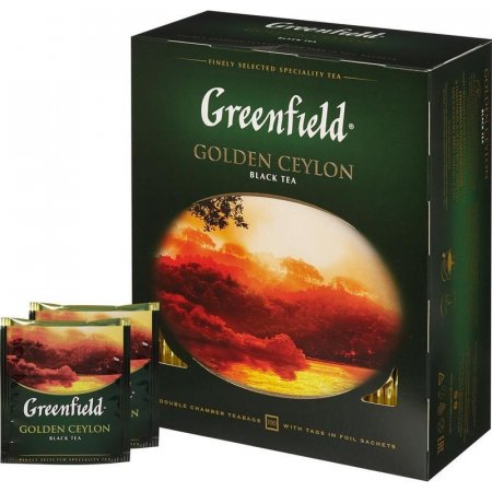 Чай Greenfield Golden Ceylon черный 100 пакетиков