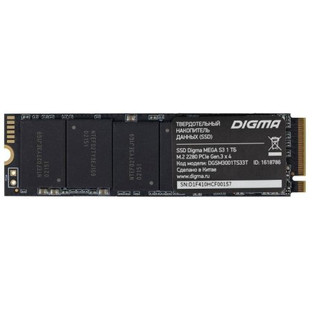 SSD накопитель Digma Mega S3 1 ТБ (DGSM3001TS33T)