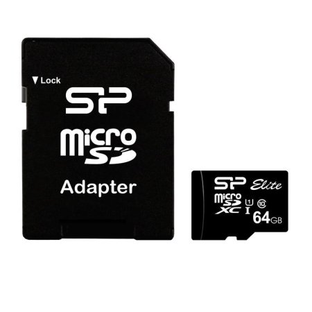 Карта памяти 64 ГБ microSDХC Silicon Power Elite SP064GBSTXBU1V10SP  UHS-I U1