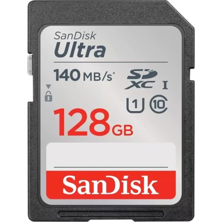 Карта памяти 128 ГБ SDHC SanDisk Ultra UHS-I U1 A1 SDSDUNB-128G-GN6IN