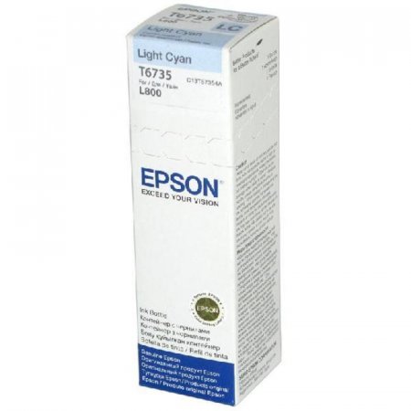 Картридж Epson T6735 C13T67354A светло-голубой