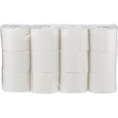 Бумага туалетная 2-слойная белая (12 рулонов в упаковке)