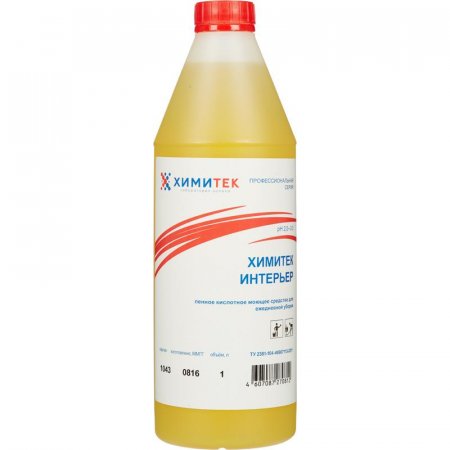 Профессиональное кислотное моющее средство для ежедневной уборки Химитек Интерьер 1 литр