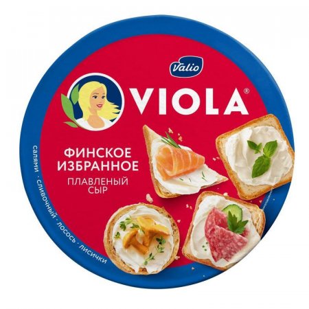 Сыр плавленый Viola Финское избранное порционный ассорти 45% 8 порций 130 г