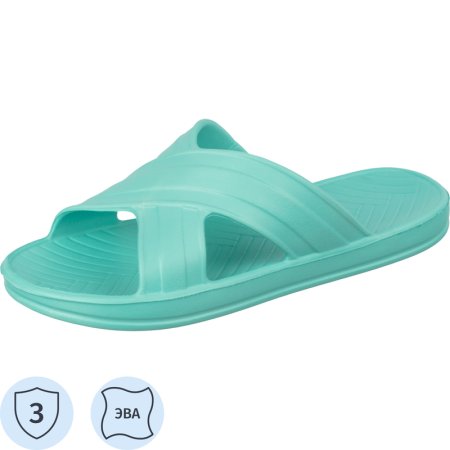 Тапочки резиновые (сланцы) женские Evart Немо ЭВА голубые (размер 36) Тапочки резиновые (сланцы) женские Evart Немо ЭВА голубые (размер 36)