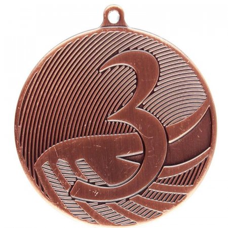 Медаль 3 место металлическая MD1293 (диаметр 5 см)