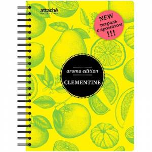 Бизнес-тетрадь креативная Attache Selection Ароматизированная А5 100 листов желтая в клетку на спирали (155x205 мм)