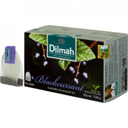 Чай Dilmah Blackcurrant черный с черной смородиной 20 пакетиков