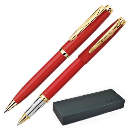 Набор письменных принадлежностей Pierre Cardin Pen&amp;Pen красный (шариковая ручка, роллер)
