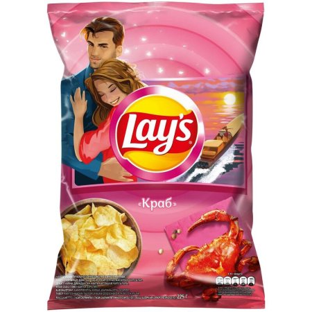 Чипсы Lays со вкусом краба 225 г