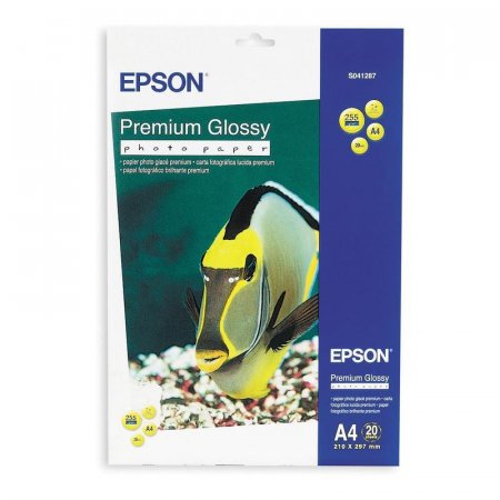 Фотобумага для цветной струйной печати Epson C13S041287 односторонняя (глянцевая, А4, 255 г/кв.м, 20 листов)