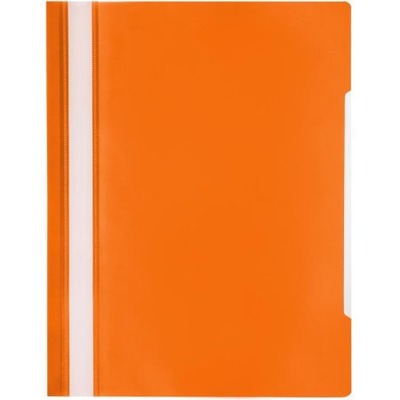 Скоросшиватель пластиковый Attache Элементари до 100 листов оранжевый  (толщина обложки 0.15/0.18 мм, 10 штук в упаковке)