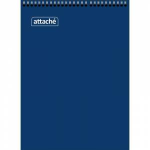 Блокнот Attache А6 60 листов синий в клетку на спирали (105x145 мм)