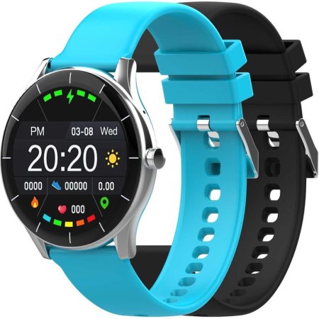 Смарт-часы Hiper Iot Watch GT серебристые (IOT WATCH GT BLUE)