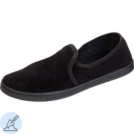 Тапочки вельветовые черные размер 35 (111740) Тапочки вельветовые черные размер 35 (111740)