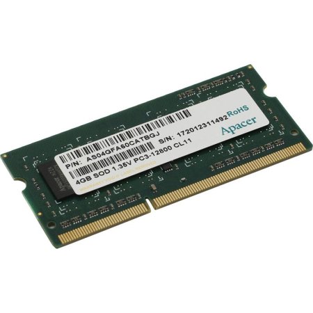 Оперативная память Apacer 4 ГБ AS04GFA60CATBGJ (SO-DIMM DDR3)